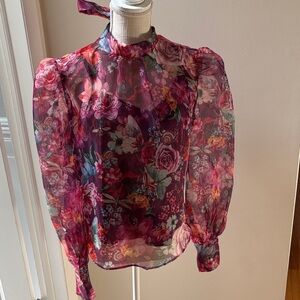 Floral Sheer Women's Top